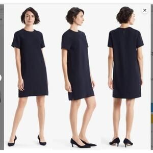M.M. Lafleur Lucille Navy Striped Shift Dress Size XS‎